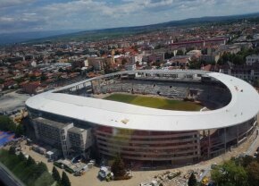 FOTO 80% gata! Construcția arenei din Tg. Jiu a intrat pe ultima sută de metri: va fi dată în folosință în toamnă