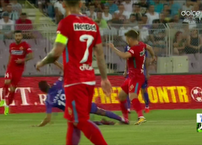 FOTO Eroare a lui Andrei Chivulete în meciul ACS Poli - FCSB! A iertat un jucător al lui Poli de eliminare în minutul 16