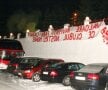 FOTO » Petrecerea lui Cristi Borcea a fost tulburată de bannerele ultraşilor dinamovişti
