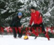 FOTO » Dinamoviştii s-au jucat astăzi pentru prima oară cu mingea în 2010