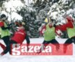 FOTO / Dinamoviştii au jucat fotbal printre nămeţii de la Poiana Braşov