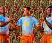 4 picturi cu jucatori de fotbal africani,  comandate de catre PUMA artistului Kehinde Wiley