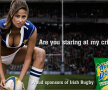 Sponsor sexy pentru rugby-ul irlandez