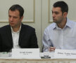 Cristi Creţu, şef sport Antena 1, director GSP TV (dreapta) şi Silviu Tudor Samuilă, GSP TV