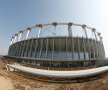 Exteriorul Stadionului National Arena. Dupa ridicarea acoperisului, se va incepe montarea nocturnei