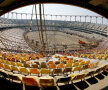 Scaunele au fost montate în proporţie de 85% pe noul stadion, urmînd să se înceapă montarea acestora şi la tribuna oficială Foto:Raed Krishan