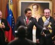 2007. Elveţianul, mîndru, cu Hugo Chavez, dictatorul Venezuelei