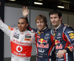 Vettel, încadrat de Hamilton şi Webber, ordinea grilei de start
