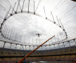 FOTO National Arena e gata la sfîrşitul lui iunie » Acum se montează acoperişul la noul stadion!