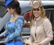 Printesele Beatrice si Eugenie, verisoarele Printului William, sint cunoscute pentru ca poarta palarii excentrice (foto: Reuters) 