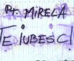 Biletul pe care Astafei nu a mai apucat să-l arate la cameră, din cauza transpiraţiei, dedicat marii sale iubiri