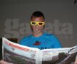 Cristi Bud, speranța atacului ceferist, cu ziarul 3D de ziua Bărbatului