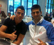Cristiano Ronaldo împreună cu Novak Djokovici