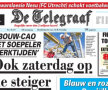 Prima pagina din De Telegraaf