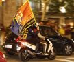 Fanii catalanii au sărbătorit pînă dimineaţă cîştigarea celui de-al treilea titlu consecutiv