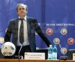 Michel Platini a ţinut o conferinţă de presă la Bucureşti