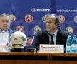 Michel Platini a ţinut o conferinţă de presă la Bucureşti