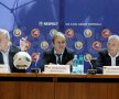 Michel Platini a ţinut o conferinţă de presă la Bucureşti