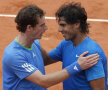 Nadal și Murray s-au îmbrățișat la finalul partidei. foto: reuters