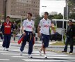 "Tricolorii" s-au plimbat în Sao Paulo păziţi de poliţie.