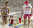Colleen, Kai şi Wayne Rooney, în vacanţă în Barbados (foto: Daily Mail)