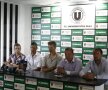 U Cluj şi-a prezentat astăzi achiziţiile: Nicola, Achim şi Szukala. Plus noul director sportiv, Felix Grigore