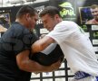 Lucian Bute s-a antrenat cu public