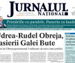 Pagina 1 a Jurnalului Naţional de astăzi