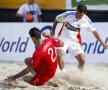 România a jucat de la egal la egal cu una din forţele mondiale ale fotbalului pe plajă