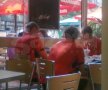 Jucătorii naţionalei Belgiei s-au îndopat cu produsele unui fast-food din Piaţa Romană!