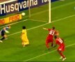 Momentul accidentării lui Cînu (Captură DigiSport)