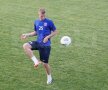 FOTO Prepeliţă, la primul antrenament la Steaua: "De acum sînt trup şi suflet pentru Steaua"