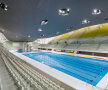 London Aquistics Center este gata cu un an înaintea Jocurilor Olimpice. foto: designboom.com