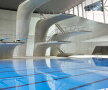 London Aquistics Center este gata cu un an înaintea Jocurilor Olimpice. foto: designboom.com