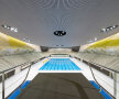 London Aquistics Center este gata cu un an înaintea Jocurilor Olimpice. foto: designboom.com