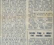 Facsimil din ziarul "Sportul Popular" din 22 octombrie 1956. Ruşinea dinamoviştilor a fost anunţată pe ultima pagină a ziarului