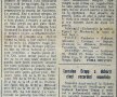Facsimil din ziarul "Sportul Popular" din 22 octombrie 1956. Ruşinea dinamoviştilor a fost anunţată pe ultima pagină a ziarului