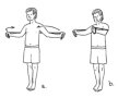 Încleştarea braţelor pentru încălzirea şi întărirea musculaturii pieptului şi braţelor sursa:realage.com
