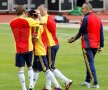 Antrenamentul României pe stadionul Josy Barthel s-a desfăşurat începînd cu ora 12:00 Au participat toţi jucătorii care au făcut deplasarea, inclusiv suspendatul Săpunaru, cel care va reveni în echipă contra Franţei