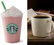 Frappucino vs cafea neagra sursa foto: shine.com