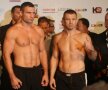 Vitali Klitschko a avut 110 kg la cîntarul oficial, în timp ce Adamek a fost cu 12 kg mai ușor  foto: boxingscene.com