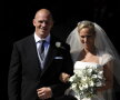 Mark Tindall şi Zara Phillips la nunta din urmă cu şase săptămîni foto: reuters