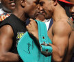 Floyd Mayweather Jr și Victor Ortiz au făcut spectacol la cîntarul oficial  foto: reuters