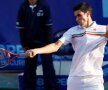Forehand lovit cu sete pe zgura de acasă