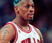 Dennis Rodman: Colorici cu atitudine
Curcubeul a fost mereu invidios pe Dennis Rodman. Fostul baschetbalist al lui Chicago Bulls, un bad boy construit cu atenţie, a uimit mereu prin nonconformism şi spontaneitate. Numai cu look-urile lui Rodman s-ar putea umple un volum gros. Verdele, rozul, portocaliul din păr au fost mereu însoţite de piercing-uri şi tatuaje şocante.