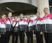 Imagini de la plecarea gimnaştilor
