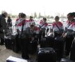 Imagini de la plecarea gimnaştilor
