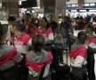 Imagini de la plecarea gimnaştilor