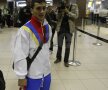 Imagini de la plecarea gimnaştilor