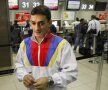 Imagini de la plecarea gimnaştilor